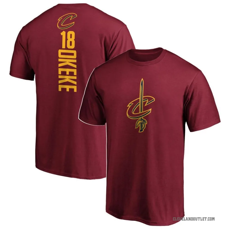 Chuma Okeke Men's Cleveland Cavaliers Maroon Backer T-Shirt
