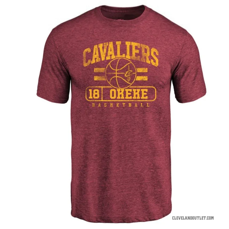 Chuma Okeke Youth Cleveland Cavaliers Maroon Baseline T-Shirt