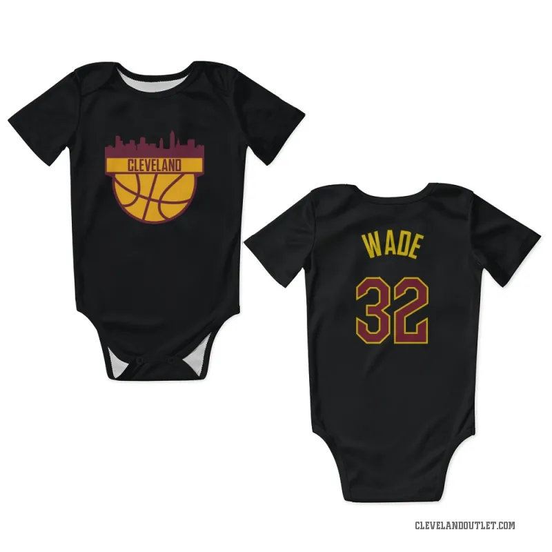 Dean Wade Black Cleveland Cavaliers Newborn & Infant Bodysuit
