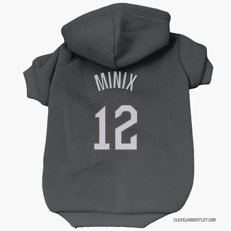 Riley Minix  Black White Cleveland Cavaliers  Cat & Dog Pet Hoodie